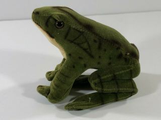 Vintage Steiff Stuffed Frog Froggy 3.  5 Inch Tall Silver Signature Tag On Foot