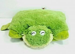 Pillow Pet Pee Wees Frog 2010 12 " X 11 " Stuffed Plush Toy - Fast