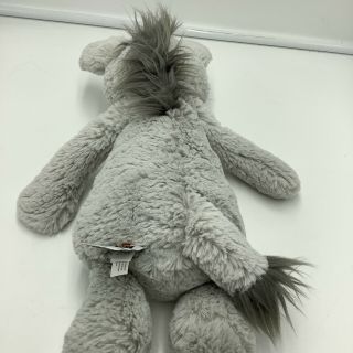 Jellycat Gray Bashful Donkey Plush Soft Toy Stuffed Animal 12 