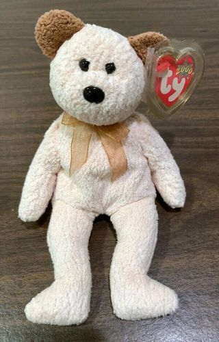 Ty Beanie Baby 2000 Huggy Bear,  (retired),  Mwmt,  Tag Protector