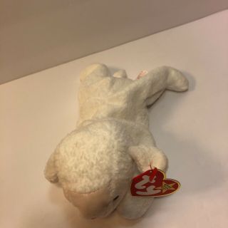 TY Beanie Baby Fleece The Lamb With Tag Retired 1996 2