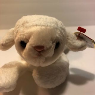 TY Beanie Baby Fleece The Lamb With Tag Retired 1996 3