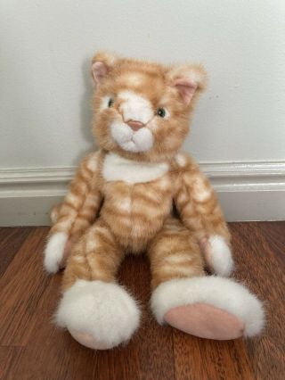 Russ Plush Scratch Kitty Cat Orange Tabby Striped Kitten Stuffed Animal 15 " Toy