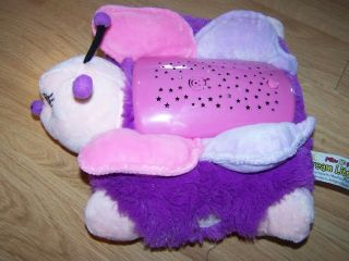 Pillow Pets Dream Lites Pink Butterfly Nightlight Starry Sky As Seen On Tv Euc