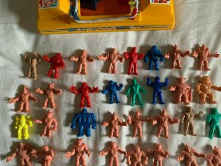 44 M.  U.  S.  C.  L.  E.  Wrestlers Wrestling Figures 80s Toys PLUS Ring Rare 2