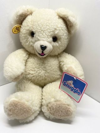 Vtg 1986 Lever Bros Snuggle Teddy Bear Plush 14” Russ Plush Toy