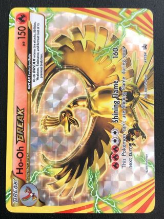 Pokemon Card Xy - Ho - Oh Break Xy154 Promo Ur - Nm
