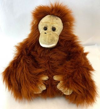 2012 Fao Schwarz Toys R Us Geoffrey 16 " Fuzzy Stuffed Orangutan Ape Monkey Plush