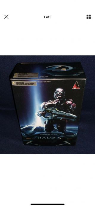 Halo 4 Play Arts Kai No.  4 Spartan Soldier 9 " Action Figure Square Enix Xbox