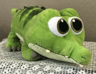 Disney Store Baby Tick Tock Green Alligator Peter Pan 14” Plush Animal - Euc