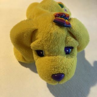 8” 1998 Lisa Frank Fantastic Beans Series One Candy the Dog Plush Vintage 2