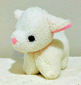 Vintage Russ Berrie Mini 5 " Baby Lamb Sheep Plush Stuffed Animal Toy Baa Baa Euc
