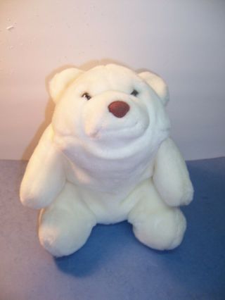 Gund Bear Snuffles - - White Polar - - 10 " - - 1980 - - Ex.