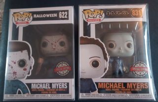 Michael Myers Funko Pop Bundle (special Editions) With Soft Protectors