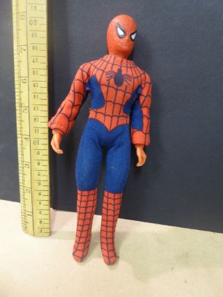 Vintage 1970s Mego Spiderman Figure.  8 In.  Tall Mego Spider - Man Action Figure