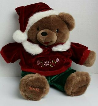 Dan Dee Snowflake Teddy Bear Plush Stuffed Animal 2007 Christmas Brown