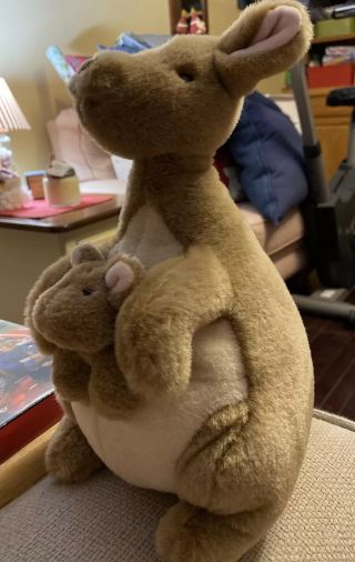 Gund Kanga & Roo Plush Classic Pooh Disney Kangaroo Stuffed Animal Winnie 12”
