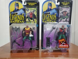 Legends Of Batman Crusader Robin Kenner 1995 Action Figure Hasbro Set Of 2