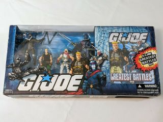 G.  I.  Joe Greatest Battles Dvd Cobra Commander Storm Shadow Snake Eyes Duke 4 Pk