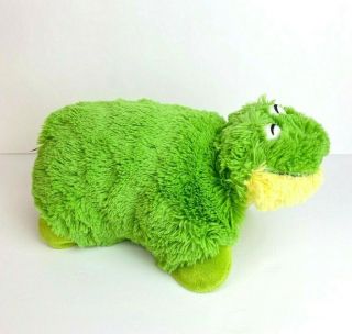 Pillow Pets Pee Wee 11 X 12 Inch Green And Yellow Frog Plush Stuffed Animal 2010