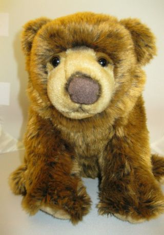 Fao Schwarz Toys R Us Brown Bear Cub Teddy Bear Plush Stuffed Toy Animal 13 " Vgc