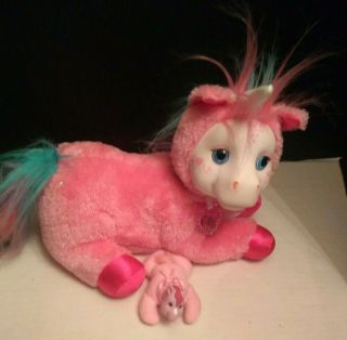 Pony Surprise Pink Starburst Unicorn Plush Mom 1 Ponies 12 " Soft Toy Just Play