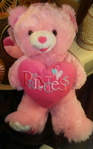 Dan Dee 2014 Teddy Bear Princess Pink White 22 " Sweetheart Teddy W/ Tags