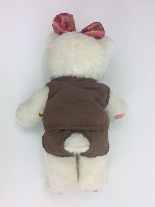 Build A Bear Girl Scouts Vest Skirt Bow Pink Plush Stuffed Animal 18 