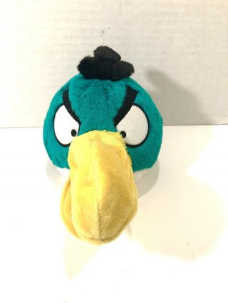 Angry Birds Green Hal Toucan Boomerang Open Beak Mouth Plush Stuffed Animal 5 "