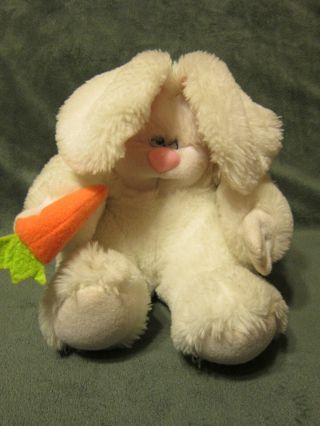 1981 Vintage Applause Knickerbocker Stuffed Plush White Bunny Rabbit SHELBY 8 