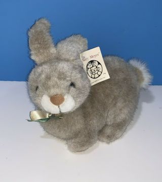 10 " Long Mary Meyer Bunny Rabbit Named Abner - Tan Plush Stuffed Animal W/ Tag