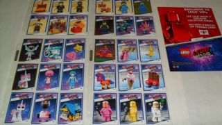 Complete Set Of 36 Lego Movie 2 Trading Cards Plus Album And Ultra Protectors
