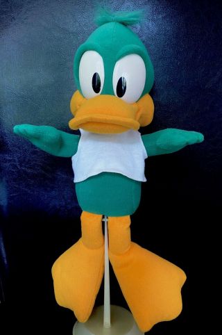 Plucky Duck - Vintage 90s Tiny Toons Adventures Plush 14 " Stuffed Doll