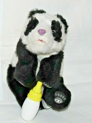 Wowwee Alive Mini 9 " Panda Bear Cub With Bottle - Perfect