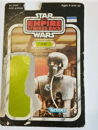 Vintage Kenner Star Wars Esb 3.  75 " 2 - 1b Backing Card Only