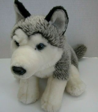 Toys R Us Siberian Husky Puppy Dog Wolf Plush Stuffed Animal Toy