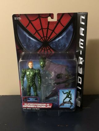 Poseable Green Goblin Figure - Toy Biz 2001 - Spider - Man Movie - Series 1