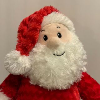 Dan Dee Large Soft Christmas Santa Claus Chevron Pattern Plush 16 In Tall