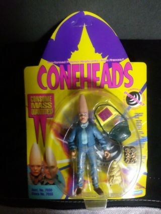 1993 Playmates - Coneheads - Complete Set Of 6 Action Figures - Snl -