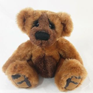 First & Main Melancholy Teddy Bear Plush Stuffed Animal Brown Sad Eyed 13in