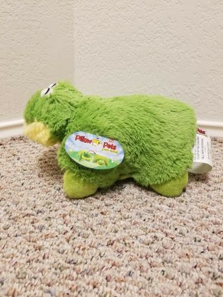 Pillow Pets Peewee 11” Green Friendly Frog Soft Stuffed Plush Pee Wee