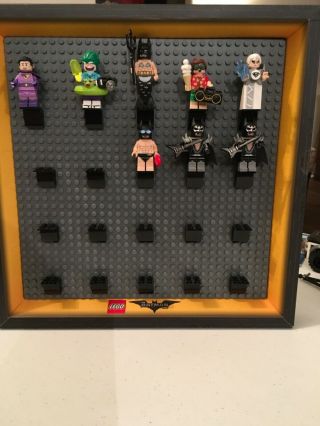 Lego Batman Movie Mini Figure Frame Display 853638 Plus Minifigs
