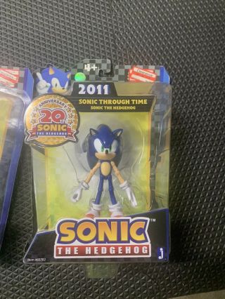 Sonic The Hedgehog 2011 Sonic Through Time Jazewares 20th Anniversary