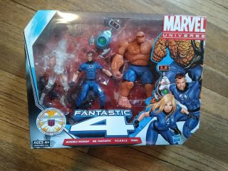 Fantastic 4 Clear Variant Marvel Universe 4 Figures Set Hasbro