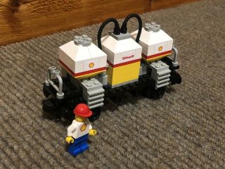 LEGO Trains Shell Tanker Wagon (7813) 100 Complete And Instructions 3