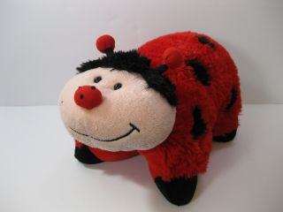 Pillow Pets Pee - Wees Ladybug Pillow Plush Stuffed Animal Red Black Toy Lady Bug