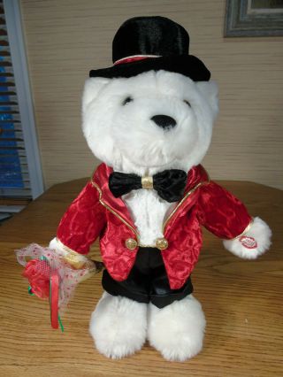 Dan Dee Teddy Bear Plush Animated Toy Sings " Love Me Tender " Valentine Gift