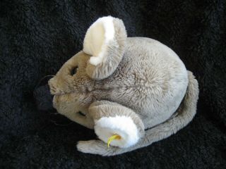 Rare 1981/88 german Steiff XL Mouse w.  Button & Tag Cosy Fiep 3