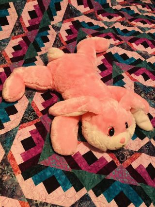 Dan Dee Collectors Choice Plush Floppy Bunny Rabbit Pink Large