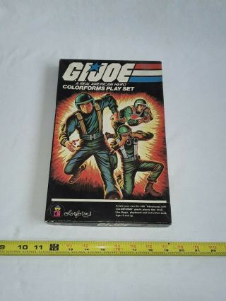 Vintage 1982 G.  I.  Joe A Real American Hero Colorforms Play Set W/ Box,  & Papers